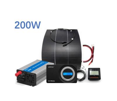 China New Design Complete Set 200W Rv Solar Kit Home Off Grid Solar Power System for sale