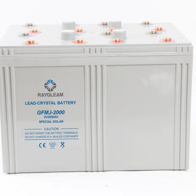 China Home Appliances Battery Charger 2V 2500Ah Solar Battery Tubular Lithium Batteries For Solar System for sale