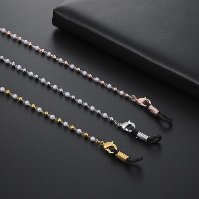 China Reading Glasses Chains Women Bead Chain Glasses Chain Glasses Chain Beads Necklace Beaded Pearl Custom Glasses Chain Fashion for sale