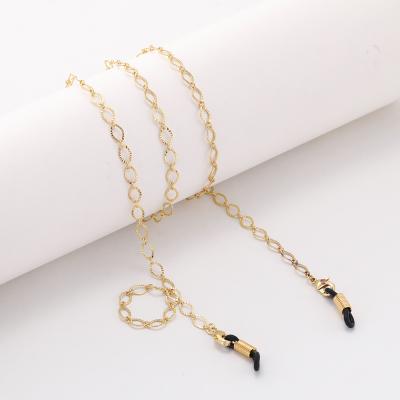 China Fashion Fashion Women Accessories Saying Eyewear Sunglasses Chain Holder With Silicone Buckles Clips Collar Strap for sale