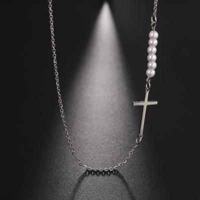 China Wholesale Religious Jewelry 2021 Fashion Stainless Steel Necklace Bead Vintage Necklace Crusader Pendant Necklace for sale