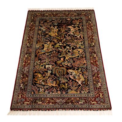 China CLASSIC 4x6ft Rugs Basic Handmade Silk Area Rug Silk Rug Handmade Product for sale