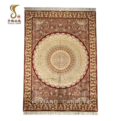 China Yuxiang 5x7ft Area Rug CLASSIC Silk Handmade Hotel Room Rug for sale