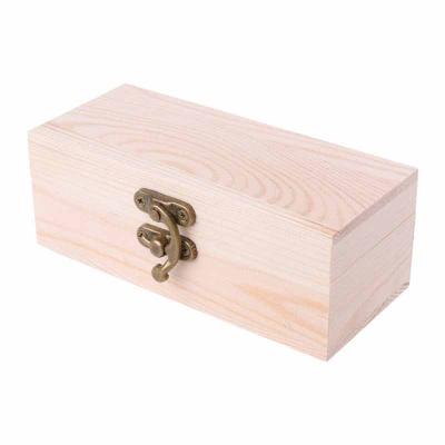 China Handmade factory small wooden box custom wood and large pine wood box log best-selling jewelry box for sale