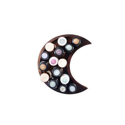 China Europe Crystal Storage Walnut Crescent Moon Oil Dish Crystal Display Jewelry Dish Essential for sale