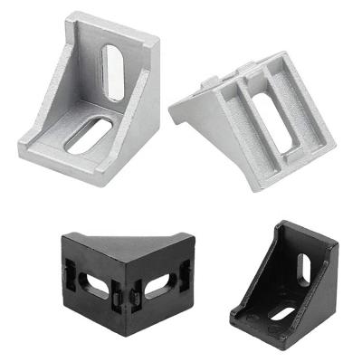 China Wood 90 Degree Metal Angle Corner Socket Bracket for Aluminum Extrusions V-slot Profile for sale