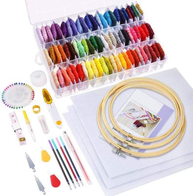 China China 164 Pieces DIY Handcraft Sewing Embroidery Floss Cross Stitch Thread Circle Kit for sale