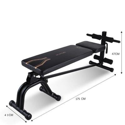 China Wholesale New Folding Adjustable Weight Bench Gym Bench Exercise Bench Sit Up Adjustable Equipment Bench 130x32x110cm for sale