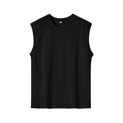 China Anti-Wrinkle Ready To Ship Fashionable Tops Hollow Knitting Crochet Mens Sleeveless Tank Top for sale