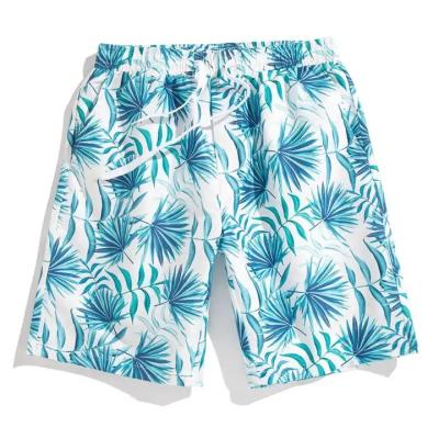 China Custom Polyester Summer High Street Style Men Logo Board Swimwear Shorts for sale