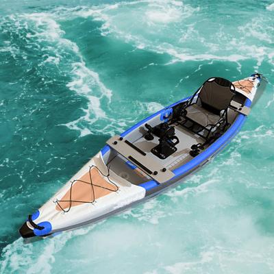 China Wholesale 1 Person Single Seat Kayak Boat Plastic Single River Fishing Kayak for sale