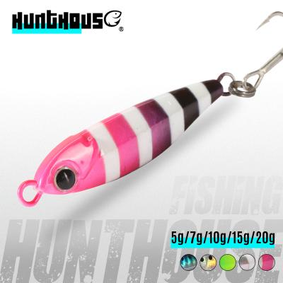 China PVC environmental hunthouse basting lures seawater fishing metal baits 5g/7g/10g/15g/20g for sale