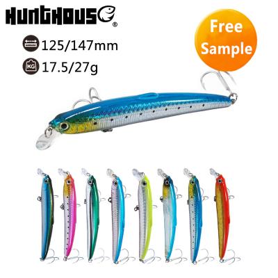 China 3D Floating Lure Hard Plastic 125mm/17.5g Swimming Fishing Minnow for sale