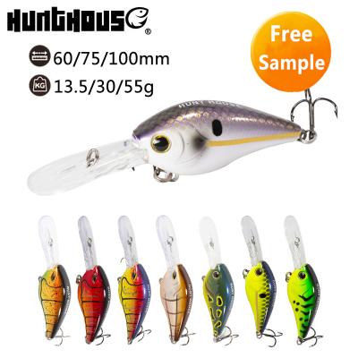 China ABS Plastic Hunthouse Plastic Porcelain Body Painted Luminous Fishing Lure for sale