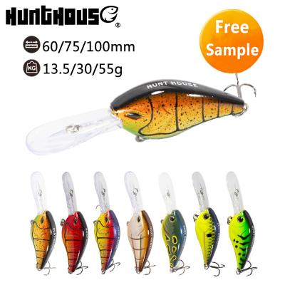 China ABS Deep Sea Diving Plastic Freshwater Fishing Crank Lure for sale