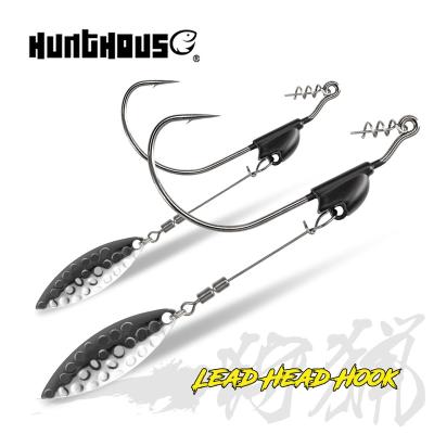 China Metal Fishing Accessories Worm Bait Hooks Soft Tuna Sea Fishing Hooks Single Worm Bait Hook for sale