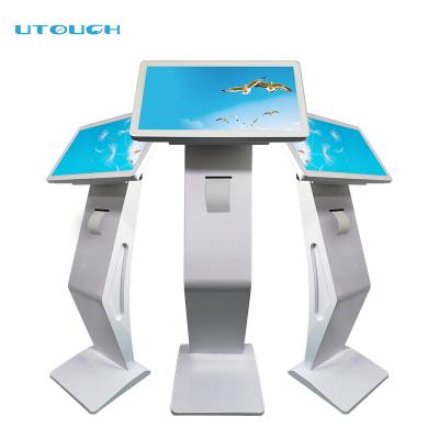 China 22inch Indoor Free Standing Self Service Kiosk With Printer And QR And Barcode Scanner Built In Option for sale