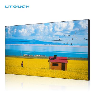 China Hot Sale Indoor Indoor Showcase LCD TV Seamless Wall Bezel 17 55 Inch LCD Video Wall for sale