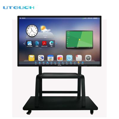 China For School Education Classroom Multi Touch Smart Board Interactive Whiteboard Display/Conference 65 Inch UHD 4K For Education for sale