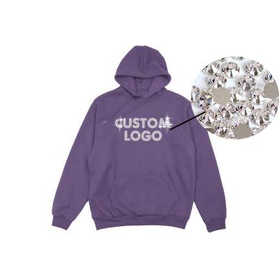 China custom Anti-wrinkle logo fashion for oversized whit logo top quality design for plain rhinestone hoodies for men for sale