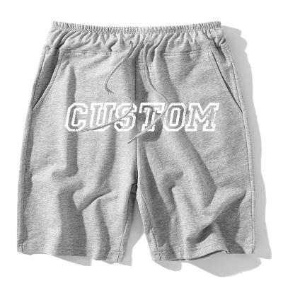 China High Quality Simple Gym Mens Anti-Wrinkle Cotton Short Pants Custom Fitness Running Workout Sweat Shorts for sale