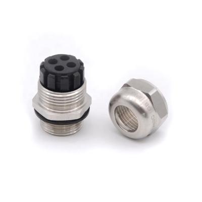 China Metal Smooth Outdoor Cable Gland M20 3 - Hole Exe Cable Locking Connector Waterproof Stainless Steel Cable Seal for sale