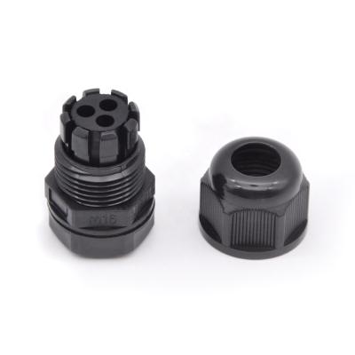 China M20 Multi Hole Cable Gland Rohs Nylon Plastic Cable Connector 2,3,4,5 Holes CE IP68 Smooth Outdoor for sale