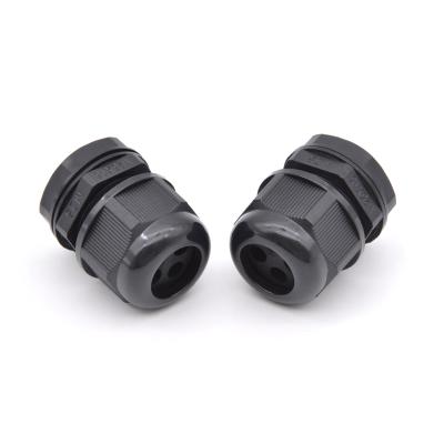 China M40 Three Hole Cable Gland Nylon Porous Plastic Waterproof Cable Connector Outdoor Soft for sale