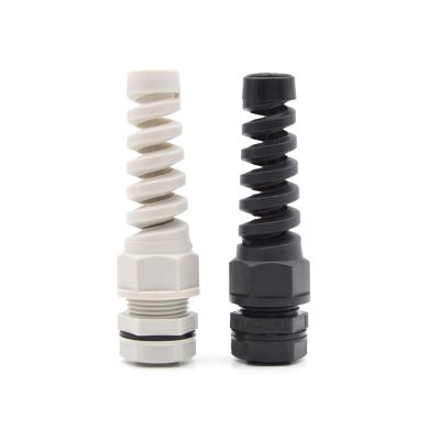 China Selling price pg9 anti gland IP68 nylon cable protection nylon cable gland cable gland smooth bending grommet outdoor factory for sale