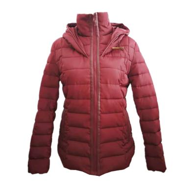 China women's short coat ladies Anti-wrinkle coated warm hat women's high quality plus size clothing quantity simple winter jacket for sale