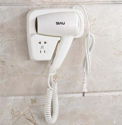 China Hotel China Wall Mounting Hair Dryer Factory With VDE Plug for sale