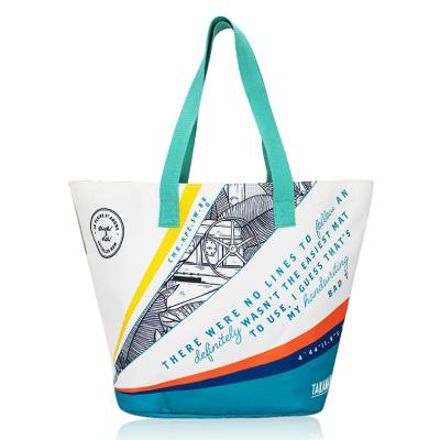 China Large Capacity/Portable Women Travel Portable Daily Canvas Large Capacity Shoulder Handbag Shoulder Beach Tote Bag for sale