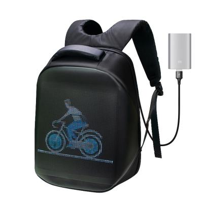 China Smart Custom Waterproof Mobile Control Wifi Connect Led Smart Display Screen Backpack for sale