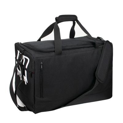 China Custom Logo Mens Fashion Portable Large Capacity Sports Gym Duffel Bag With Shoe Compartment for sale