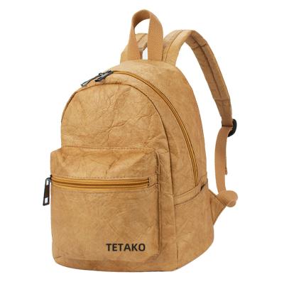 China Large Capacity Waterproof Eco-friendly Waterproof Shoulder Tyvek Paper Bag Casual Stylish Backpack for sale