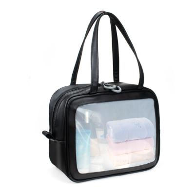 China Lady Eco Friendly Waterproof PVC Clear Makeup Pouch Plastic Travel Toiletry Bag Travel Toiletry Bag Cosmetic Bag for sale