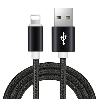 China Mobile Phone Fast Charging 3ft 6ft Nylon Braided Phone Charger 10ft Ties Usb Cable For iPhone for sale