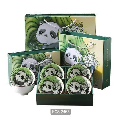 China Factory Wholesale China High Quality Panda Noodle Bowl Dinnerware Sets Viable for sale