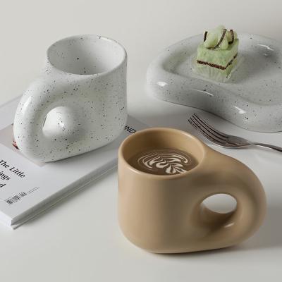 China Viable Large Capacity Ceramic Tea Cup Porcelain Coffee Sets Chinese Coffee Cup For Coffee for sale