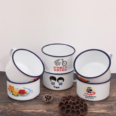 China Viable factory wholesale good quality porcelain coffee enamel customized mug for sale