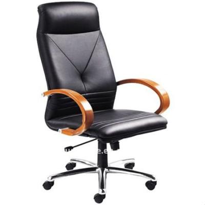 China Executive Chair High Back Wooden Arm Office Chair RF-S017 for sale