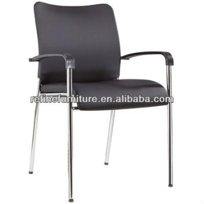 China Executive Stackable Conference Chair Leather Office Chair 4 Leg RF-T029 for sale