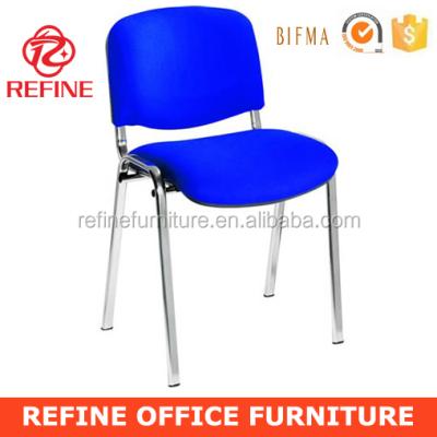 China Fireproof Warm Blue Stackable Office Metal Fabric Frame Sales Visitor Chair RF-T004E for sale