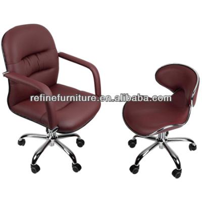 China Comfortable Burgundy Nail Leather Hand Nail Best Quality Best Quality Leather Chairs Chairs RF-L054-1 for sale