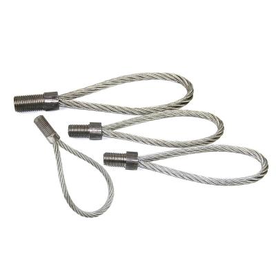 China Wholesale Construction Precast Concrete Hardware Accessories Galvanized Steel Wire Rope Lifting Buckle With Round Wire for sale