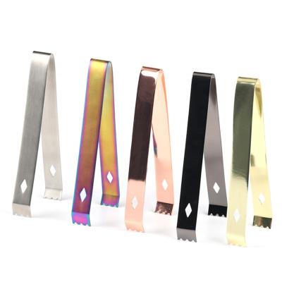 China Food Grade Stainless Steel Bar Ice Clip Viable Cocktail Bar Mixing Clip for sale