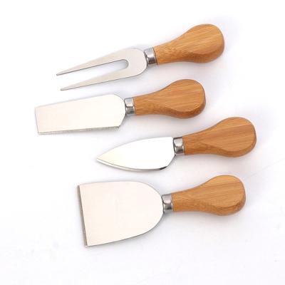 China Wholesale Sustainable Factory 4 Piece Set Wooden Bamboo Cheese Knife Set Cheese Knife Set Kit for sale