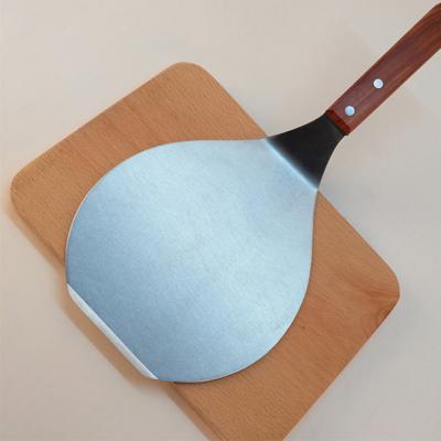 China Sustainable Pizza Shovel Stainless Steel Kitchen Roasting Tools Wooden Pizza Shovel for sale