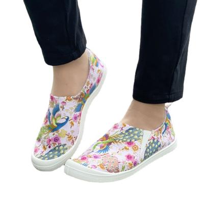 China Other Women's Fashion Flat Shoes Lazy Women's Canvas Shoes Girl Loafers Women's Casual Flats Shoes for sale