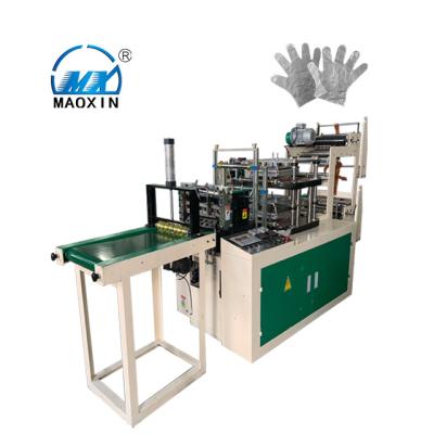 China Easy Operation Maoxin MXST-400 Semi-automatic Plastic Glove Making Machine For HDPE for sale